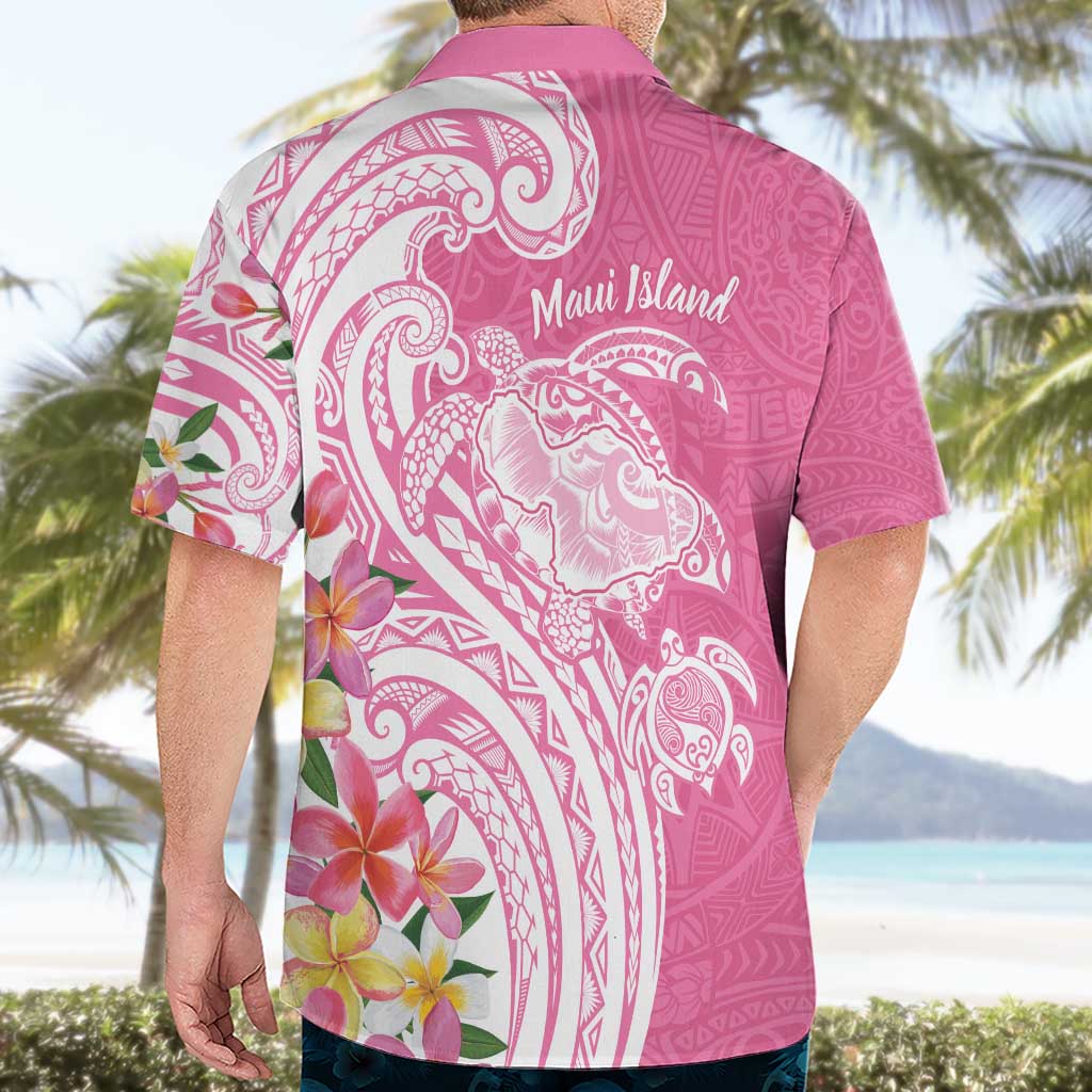 Aloha Maui Island Personalized Hawaiian Shirt Rose Dreamy Turtle LT7 - Polynesian Pride