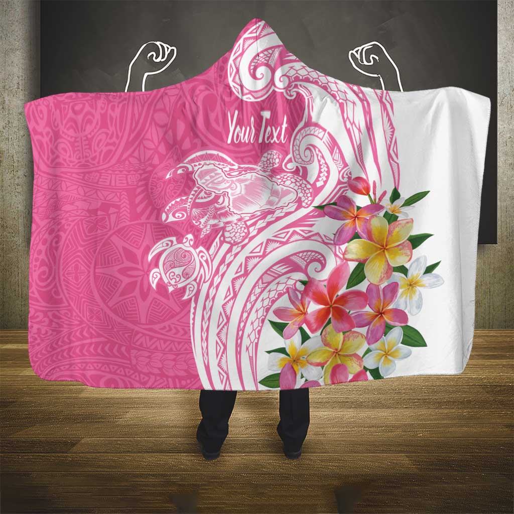 Aloha Maui Island Personalized Hooded Blanket Rose Dreamy Turtle LT7 - Polynesian Pride