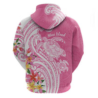 Aloha Maui Island Personalized Hoodie Rose Dreamy Turtle