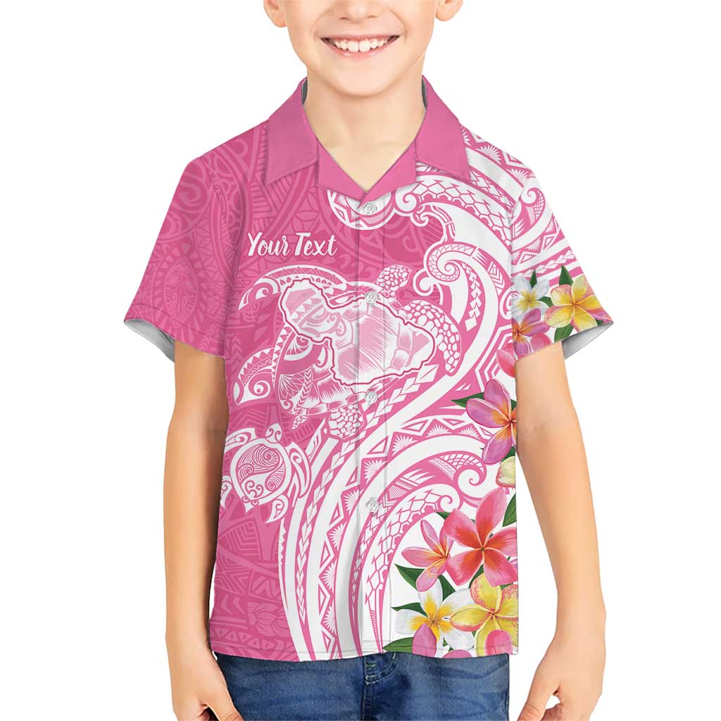Aloha Maui Island Personalized Kid Hawaiian Shirt Rose Dreamy Turtle LT7 Kid Rose Pink - Polynesian Pride