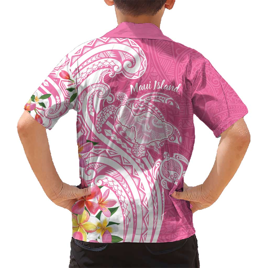Aloha Maui Island Personalized Kid Hawaiian Shirt Rose Dreamy Turtle LT7 - Polynesian Pride