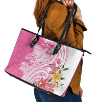 Aloha Maui Island Personalized Leather Tote Bag Rose Dreamy Turtle LT7 - Polynesian Pride