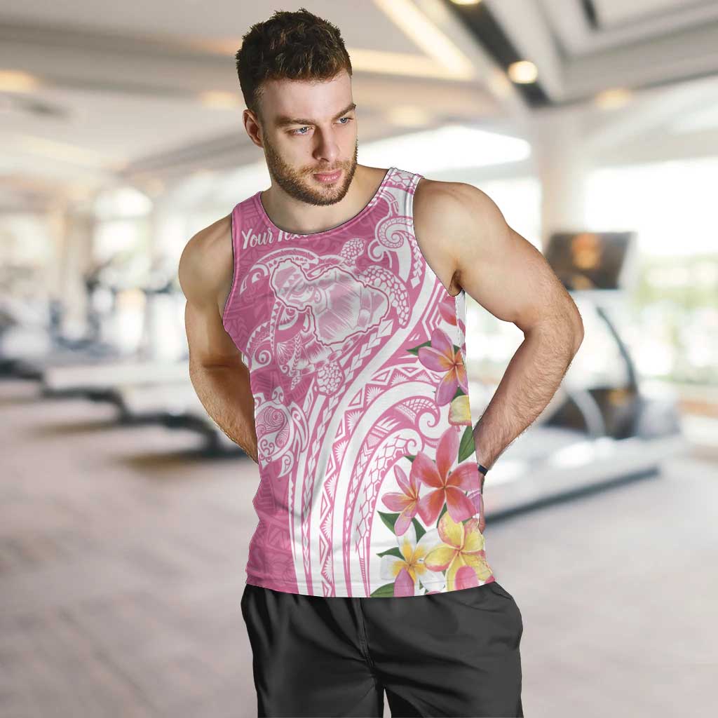 Aloha Maui Island Personalized Men Tank Top Rose Dreamy Turtle LT7 Rose Pink - Polynesian Pride