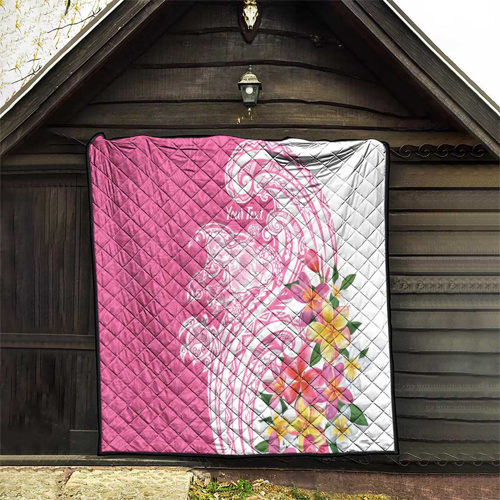 Aloha Maui Island Personalized Quilt Rose Dreamy Turtle
