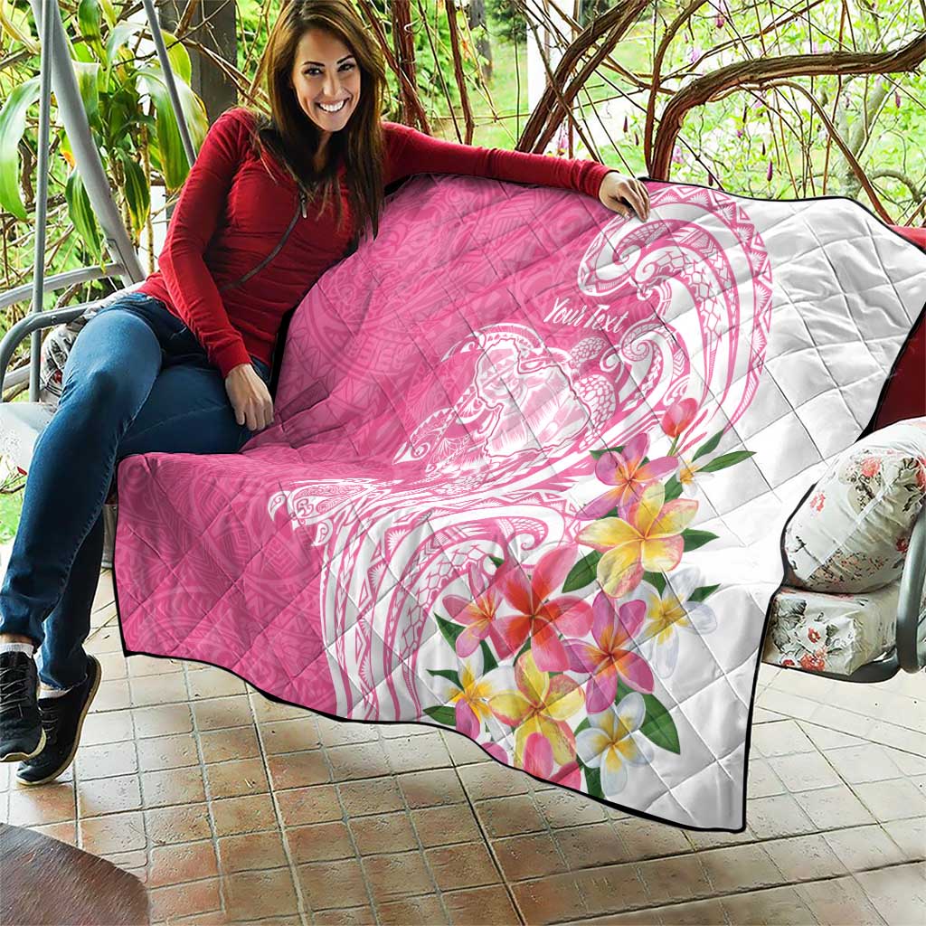 Aloha Maui Island Personalized Quilt Rose Dreamy Turtle