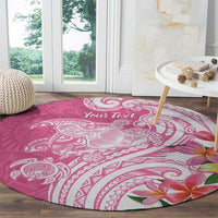 Aloha Maui Island Personalized Round Carpet Rose Dreamy Turtle