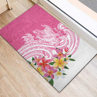 Aloha Maui Island Personalized Rubber Doormat Rose Dreamy Turtle LT7 - Polynesian Pride