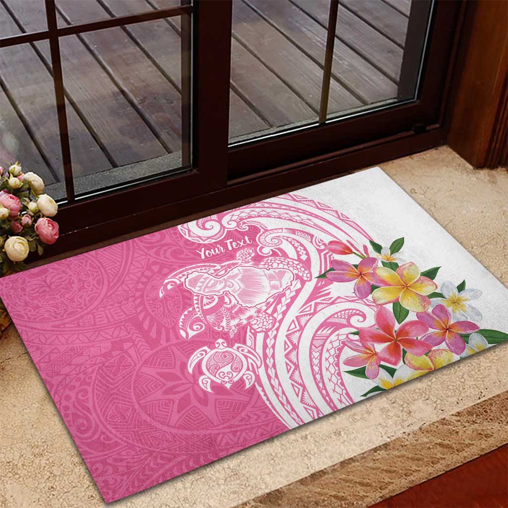 Aloha Maui Island Personalized Rubber Doormat Rose Dreamy Turtle LT7 - Polynesian Pride