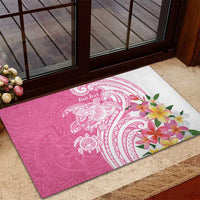 Aloha Maui Island Personalized Rubber Doormat Rose Dreamy Turtle LT7 - Polynesian Pride