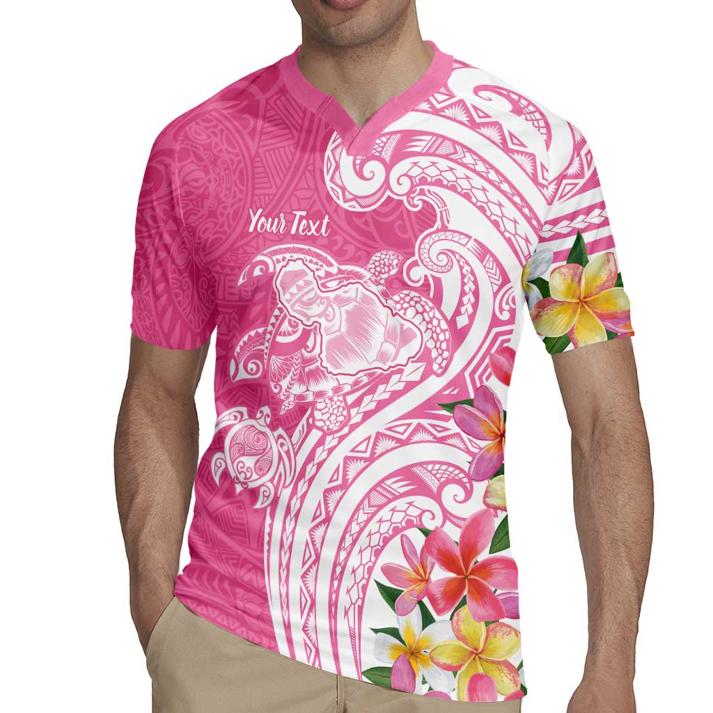 Aloha Maui Island Personalized Rugby Jersey Rose Dreamy Turtle LT7 - Polynesian Pride