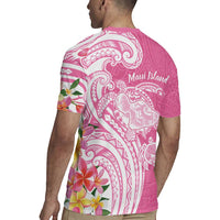Aloha Maui Island Personalized Rugby Jersey Rose Dreamy Turtle LT7 - Polynesian Pride