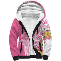Aloha Maui Island Personalized Sherpa Hoodie Rose Dreamy Turtle LT7 Unisex Rose Pink - Polynesian Pride