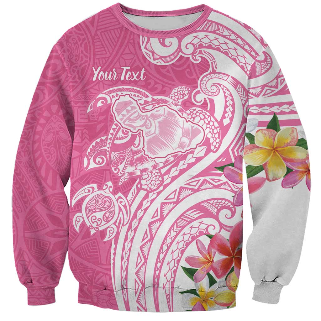Aloha Maui Island Personalized Sweatshirt Rose Dreamy Turtle LT7 Unisex Rose Pink - Polynesian Pride