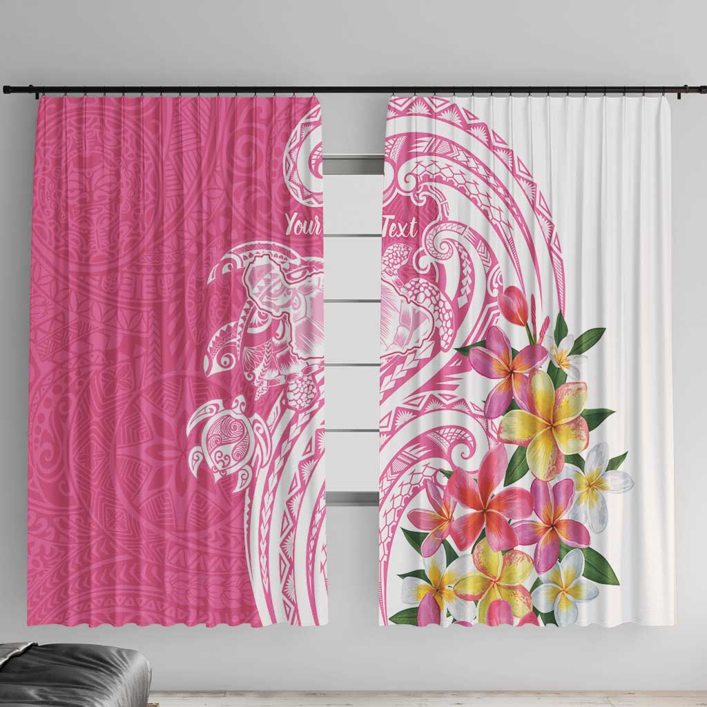 Aloha Maui Island Personalized Window Curtain Rose Dreamy Turtle LT7 With Hooks Rose Pink - Polynesian Pride