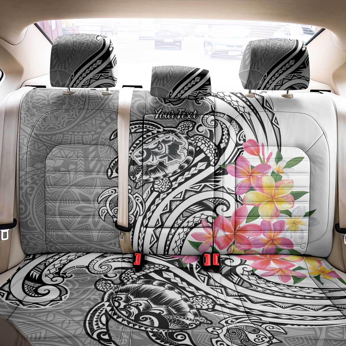 Aloha Kahoolawe Island Personalized Back Car Seat Cover Ashen Dreamy Turtle