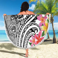 Aloha Kahoolawe Island Personalized Beach Blanket Ashen Dreamy Turtle LT7 - Polynesian Pride