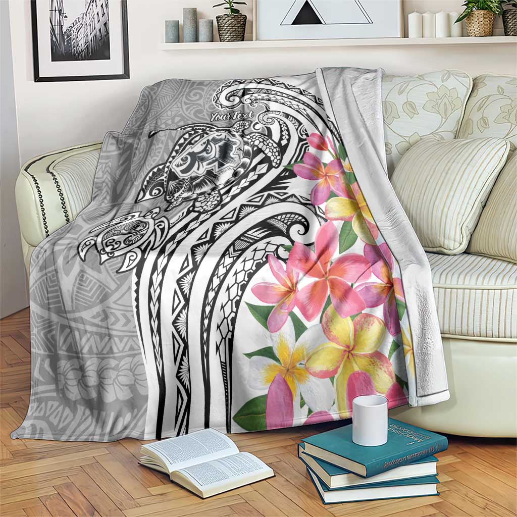 Aloha Kahoolawe Island Personalized Blanket Ashen Dreamy Turtle LT7 Grey - Polynesian Pride