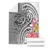 Aloha Kahoolawe Island Personalized Blanket Ashen Dreamy Turtle LT7 - Polynesian Pride