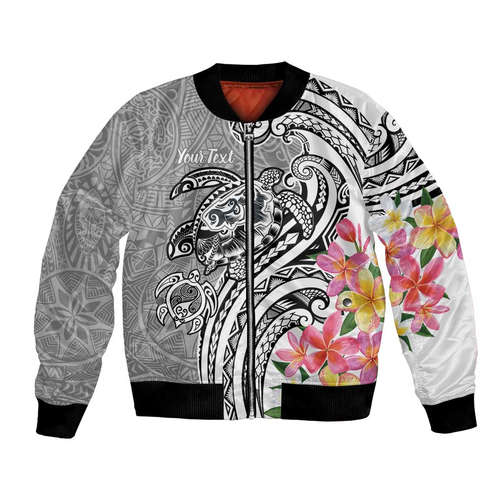 Aloha Kahoolawe Island Personalized Bomber Jacket Ashen Dreamy Turtle