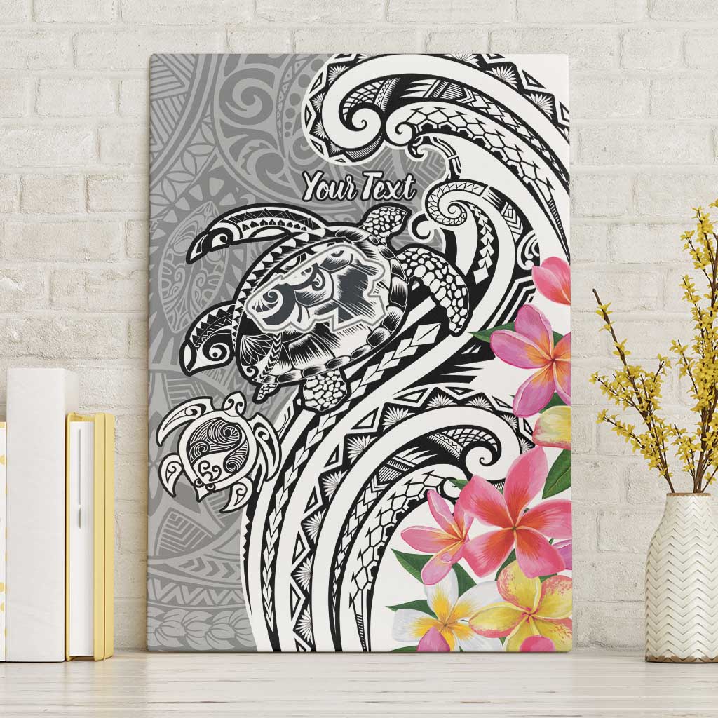 Aloha Kahoolawe Island Personalized Canvas Wall Art Ashen Dreamy Turtle LT7 Without Frame Grey - Polynesian Pride