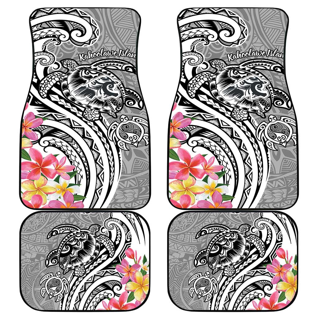 Aloha Kahoolawe Island Personalized Car Mats Ashen Dreamy Turtle LT7 - Polynesian Pride