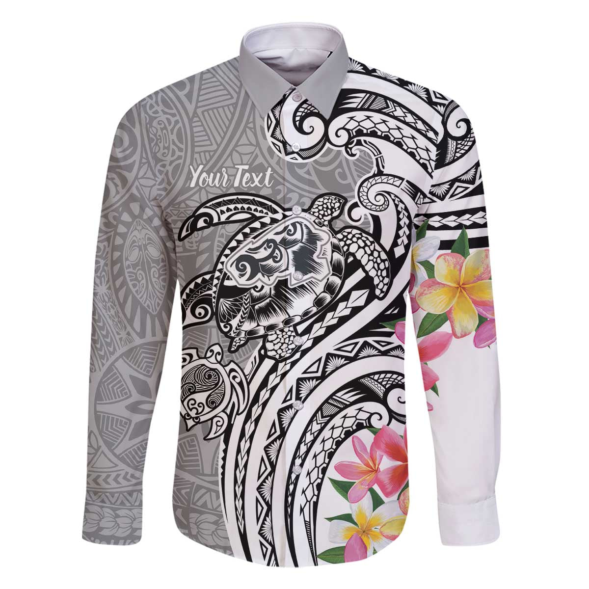 Aloha Kahoolawe Island Personalized Family Matching Off The Shoulder Long Sleeve Dress and Hawaiian Shirt Ashen Dreamy Turtle