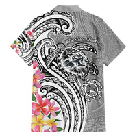 Aloha Kahoolawe Island Personalized Family Matching Short Sleeve Bodycon Dress and Hawaiian Shirt Ashen Dreamy Turtle