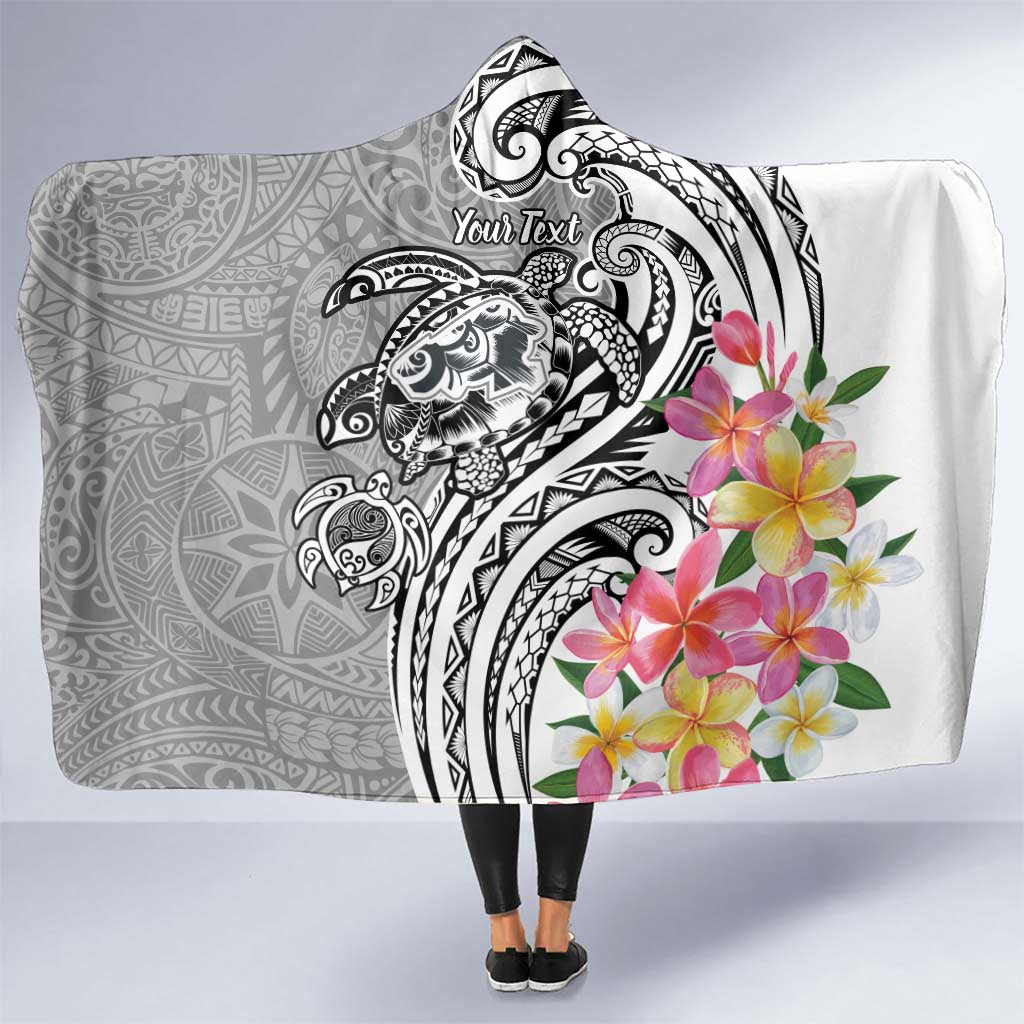 Aloha Kahoolawe Island Personalized Hooded Blanket Ashen Dreamy Turtle LT7 One Size Grey - Polynesian Pride