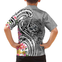 Aloha Kahoolawe Island Personalized Kid Hawaiian Shirt Ashen Dreamy Turtle LT7 - Polynesian Pride