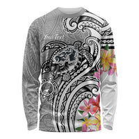 Aloha Kahoolawe Island Personalized Long Sleeve Shirt Ashen Dreamy Turtle LT7 Unisex Grey - Polynesian Pride