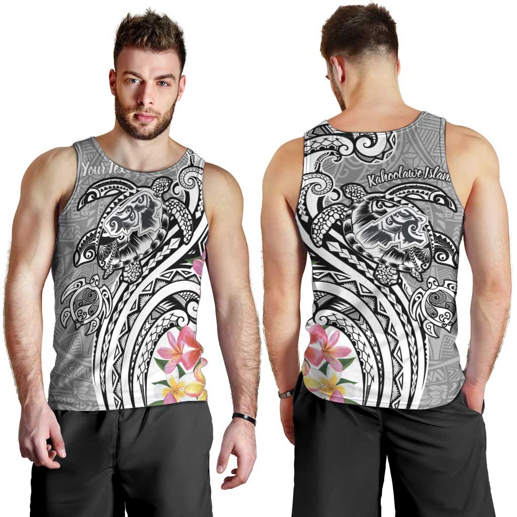 Aloha Kahoolawe Island Personalized Men Tank Top Ashen Dreamy Turtle LT7 - Polynesian Pride