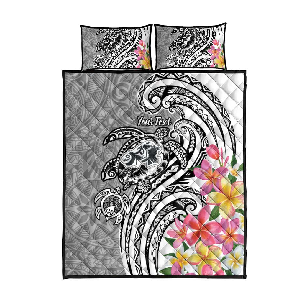Aloha Kahoolawe Island Personalized Quilt Bed Set Ashen Dreamy Turtle LT7 - Polynesian Pride