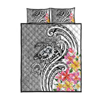 Aloha Kahoolawe Island Personalized Quilt Bed Set Ashen Dreamy Turtle LT7 - Polynesian Pride