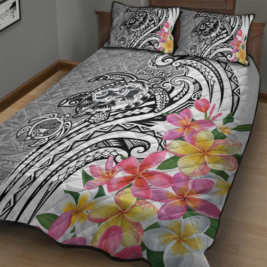 Aloha Kahoolawe Island Personalized Quilt Bed Set Ashen Dreamy Turtle LT7 - Polynesian Pride