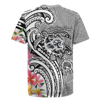 Aloha Kahoolawe Island Personalized Rugby Jersey Ashen Dreamy Turtle LT7 - Polynesian Pride