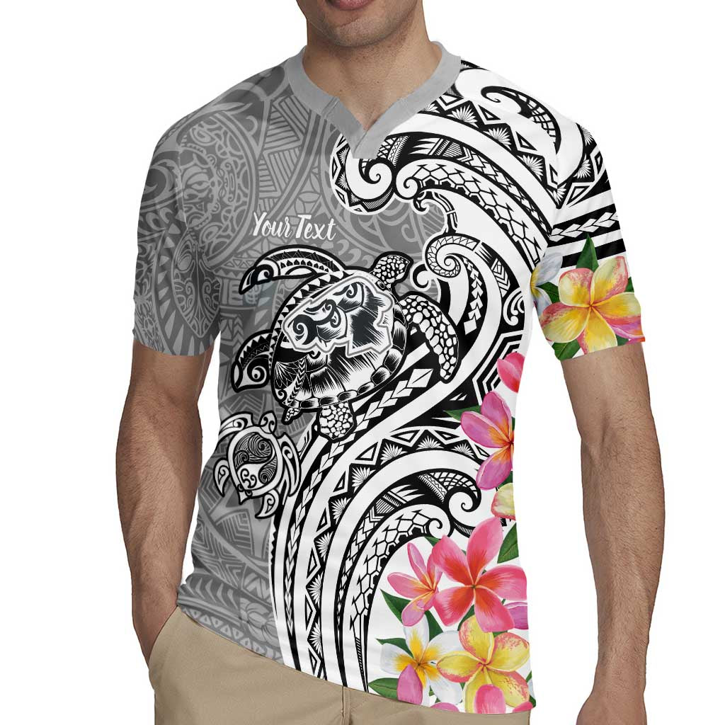 Aloha Kahoolawe Island Personalized Rugby Jersey Ashen Dreamy Turtle LT7 - Polynesian Pride