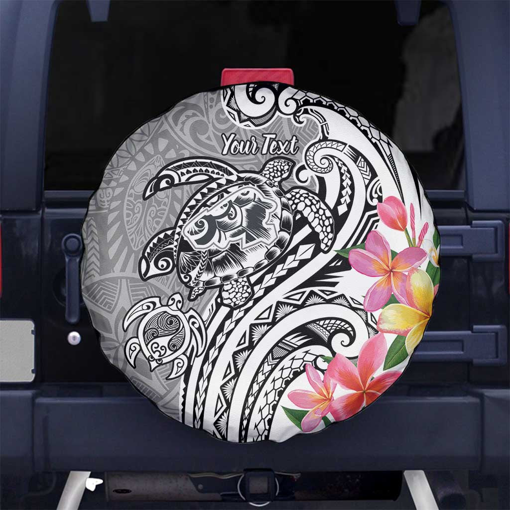 Aloha Kahoolawe Island Personalized Spare Tire Cover Ashen Dreamy Turtle LT7 No hole Grey - Polynesian Pride