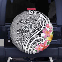 Aloha Kahoolawe Island Personalized Spare Tire Cover Ashen Dreamy Turtle LT7 No hole Grey - Polynesian Pride