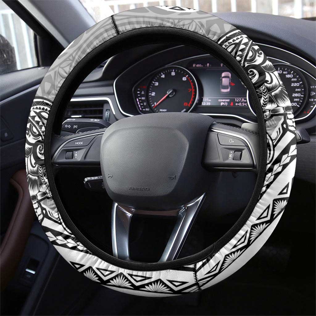 Aloha Kahoolawe Island Steering Wheel Cover Ashen Dreamy Turtle LT7 - Polynesian Pride