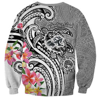 Aloha Kahoolawe Island Personalized Sweatshirt Ashen Dreamy Turtle LT7 - Polynesian Pride