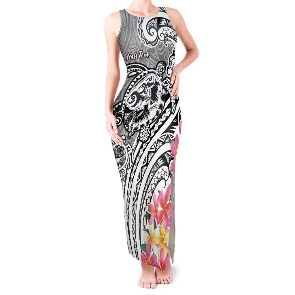 Aloha Kahoolawe Island Personalized Tank Maxi Dress Ashen Dreamy Turtle