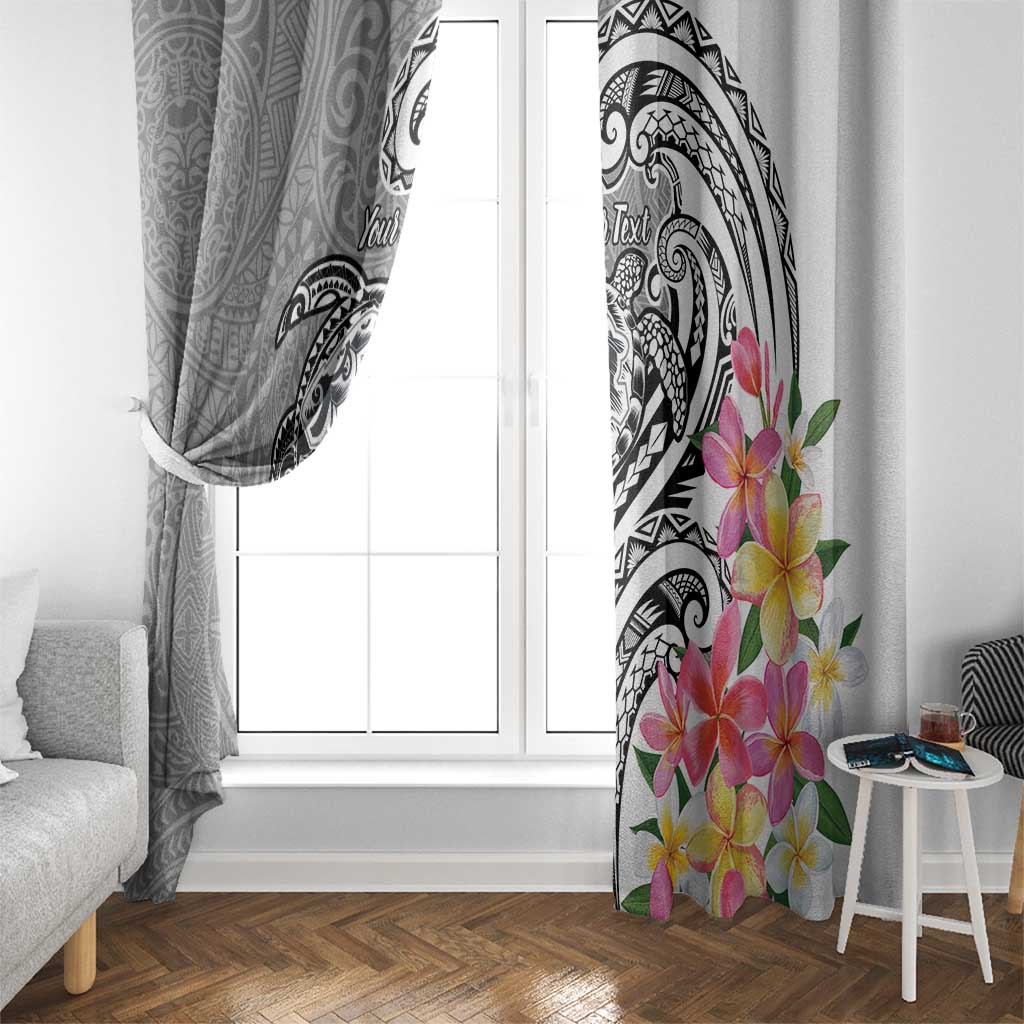 Aloha Kahoolawe Island Personalized Window Curtain Ashen Dreamy Turtle LT7 - Polynesian Pride