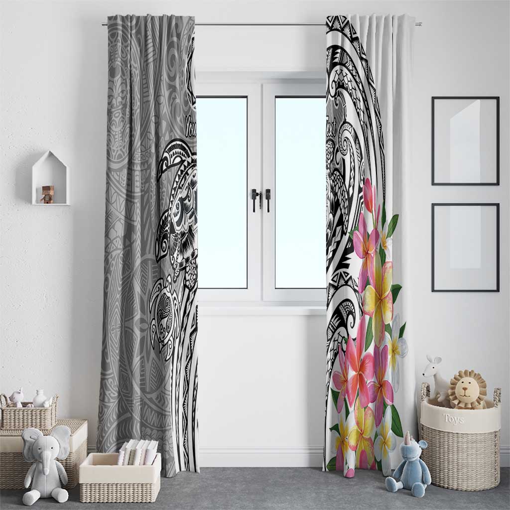 Aloha Kahoolawe Island Personalized Window Curtain Ashen Dreamy Turtle LT7 - Polynesian Pride