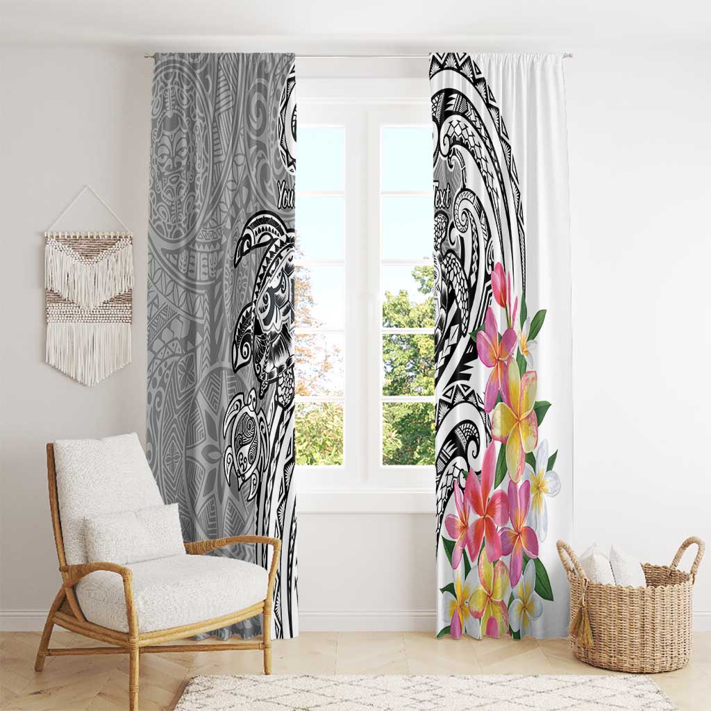 Aloha Kahoolawe Island Personalized Window Curtain Ashen Dreamy Turtle LT7 - Polynesian Pride