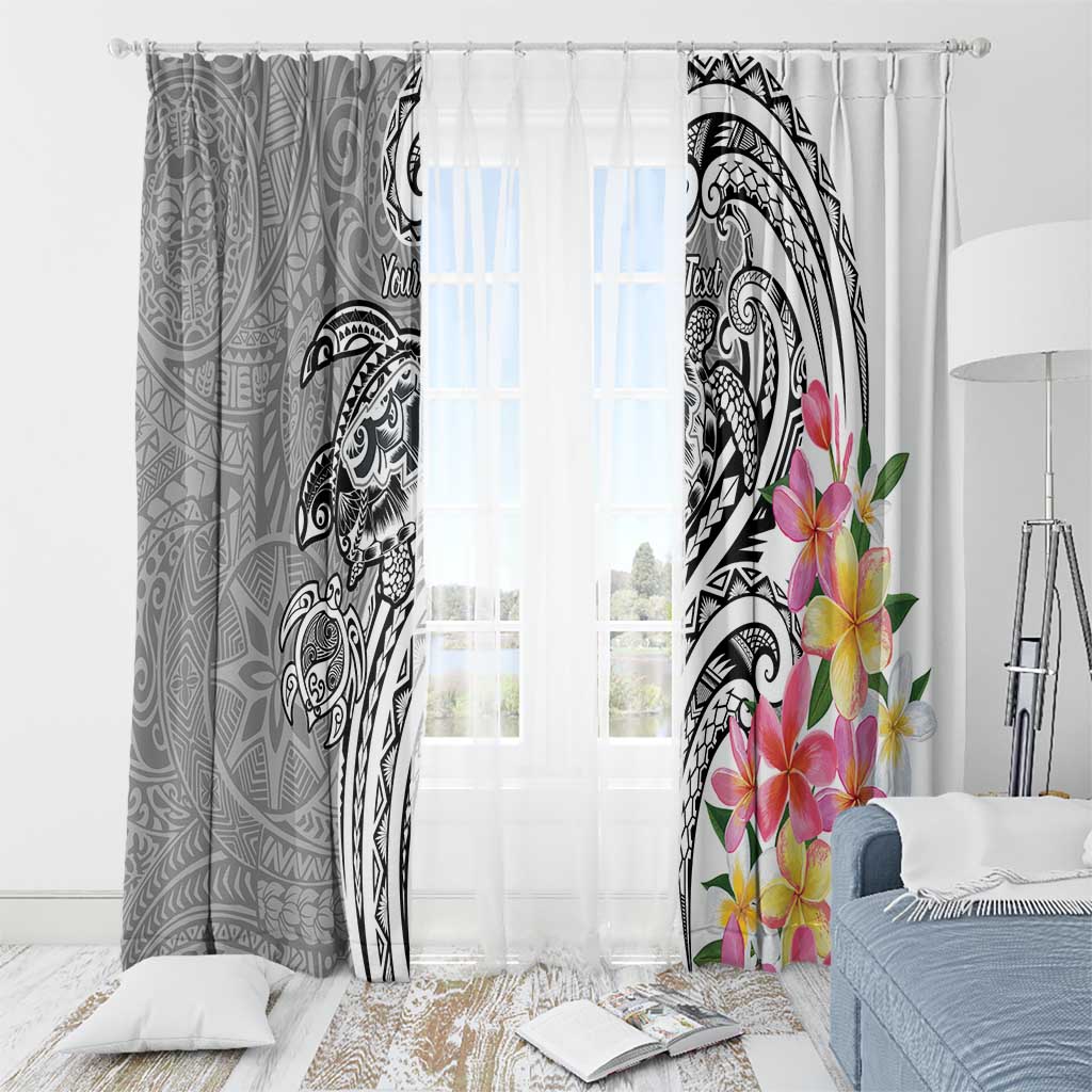Aloha Kahoolawe Island Personalized Window Curtain Ashen Dreamy Turtle LT7 - Polynesian Pride
