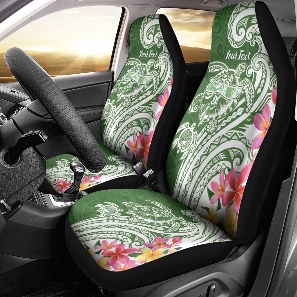 Aloha Molokai Island Personalized Car Seat Cover Sage Dreamy Turtle