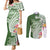Aloha Molokai Island Personalized Couples Matching Mermaid Dress and Long Sleeve Button Shirt Sage Dreamy Turtle