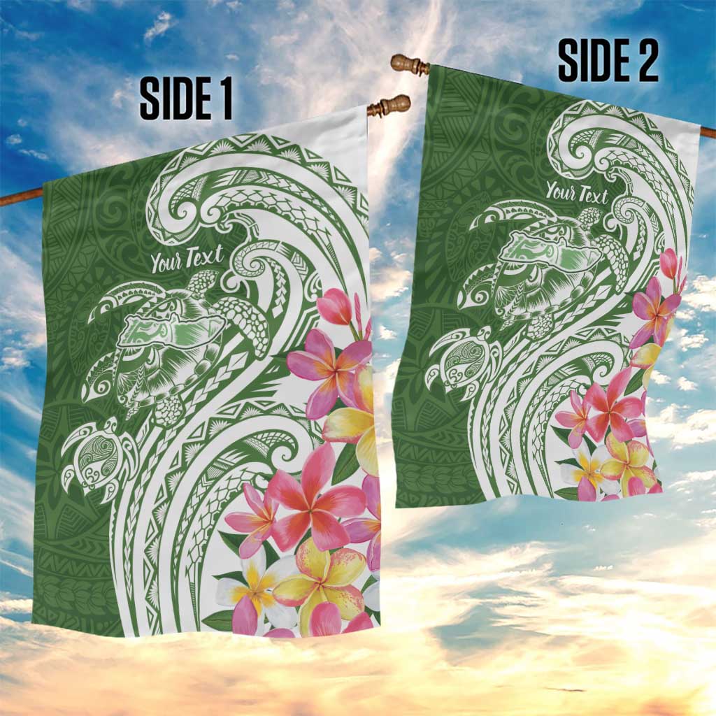 Aloha Molokai Island Personalized Garden Flag Sage Dreamy Turtle