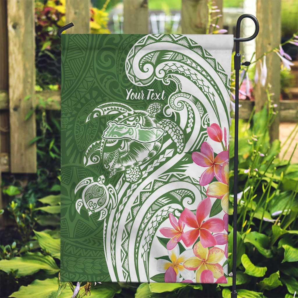 Aloha Molokai Island Personalized Garden Flag Sage Dreamy Turtle