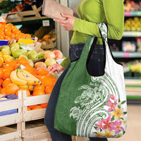 Aloha Molokai Island Personalized Grocery Bag Sage Dreamy Turtle